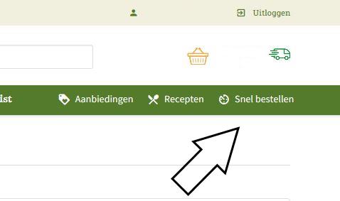 bestellen vanuit eerder order